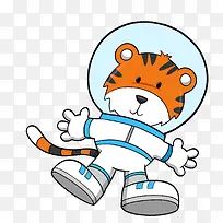 老虎宇航员PNG下载-空若网 老虎宇航员PNG下载-空若网