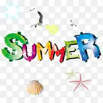 夏季英文艺术字设计-空若网 夏季英文艺术字设计-空若网