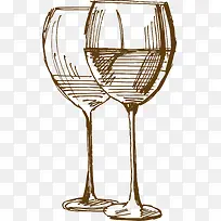 手绘酒杯-空若网 手绘酒杯-空若网