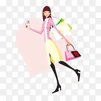 时尚购物美女AI模板免费下载,-空若网 时尚购物美女AI模板免费下载,-空若网