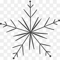 卡通手绘雪花线条-空若网 卡通手绘雪花线条-空若网
