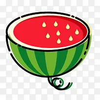 卡通水果立夏西瓜-空若网 卡通水果立夏西瓜-空若网