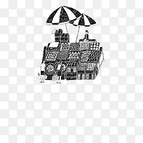 插画-水果摊-空若网 插画-水果摊-空若网