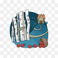 矢量插画扁平场景室外-空若网 矢量插画扁平场景室外-空若网