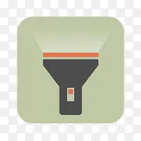 简笔手电筒扁平化图标-空若网 简笔手电筒扁平化图标-空若网