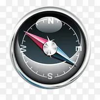 黑色玻璃质感指南针-空若网 黑色玻璃质感指南针-空若网