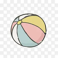 矢量手绘沙滩球素材-空若网 矢量手绘沙滩球素材-空若网