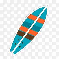 卡通扁平化冲浪板设计-空若网 卡通扁平化冲浪板设计-空若网