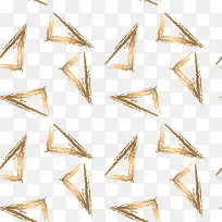 金色手绘三角形-空若网 金色手绘三角形-空若网