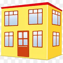卡通房屋矢量素材-空若网 卡通房屋矢量素材-空若网