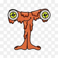 手绘卡通怪物素材-空若网 手绘卡通怪物素材-空若网