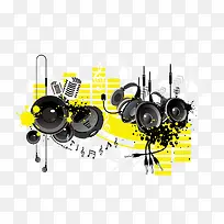 矢量音乐装饰图案-空若网 矢量音乐装饰图案-空若网