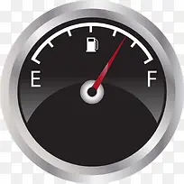 银色矢量卡通燃油表-空若网 银色矢量卡通燃油表-空若网