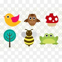 矢量图简约小动物-空若网 矢量图简约小动物-空若网