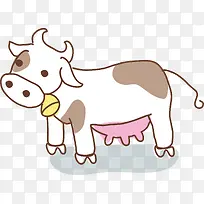 奶牛png矢量元素-空若网 奶牛png矢量元素-空若网