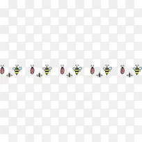 小蜜蜂昆虫分割线-空若网 小蜜蜂昆虫分割线-空若网