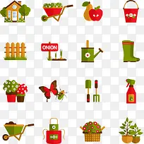 卡通园艺图标-空若网 卡通园艺图标-空若网