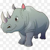 手绘卡通犀牛-空若网 手绘卡通犀牛-空若网