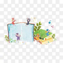 学生和书籍-空若网 学生和书籍-空若网