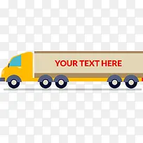 矢量卡车装饰图案免扣素材-空若网 矢量卡车装饰图案免扣素材-空若网