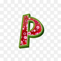 紫红立体字母p-空若网 紫红立体字母p-空若网