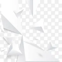 白色立体几何背景-空若网 白色立体几何背景-空若网