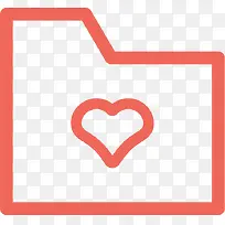 红色卡通爱心信封图标-空若网 红色卡通爱心信封图标-空若网