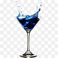 蓝色高脚杯装饰-空若网 蓝色高脚杯装饰-空若网