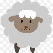 可爱绵羊图标矢量图-空若网 可爱绵羊图标矢量图-空若网