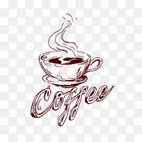 咖啡线条图-空若网 咖啡线条图-空若网