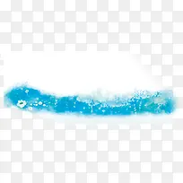 蓝色水彩草地花朵-空若网 蓝色水彩草地花朵-空若网