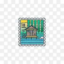 创意设计风景邮票-空若网 创意设计风景邮票-空若网