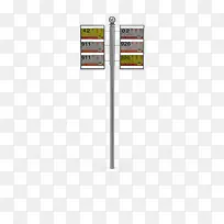 黄色条纹公交车站台站牌-空若网 黄色条纹公交车站台站牌-空若网