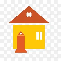 简约时尚扁平化房子图案-空若网 简约时尚扁平化房子图案-空若网