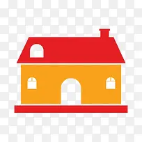 可爱温暖风格扁平化房屋图案-空若网 可爱温暖风格扁平化房屋图案-空若网