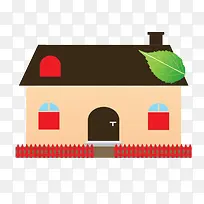 可爱温暖扁平化房屋图案-空若网 可爱温暖扁平化房屋图案-空若网