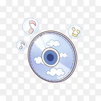 手绘卡通光碟图形-空若网 手绘卡通光碟图形-空若网