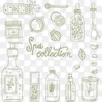 精美手绘水疗图标-空若网 精美手绘水疗图标-空若网