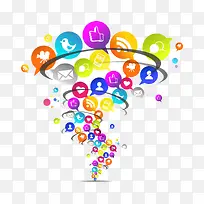 旋风里的彩色图标-空若网 旋风里的彩色图标-空若网