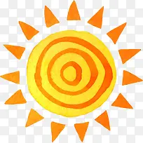 水彩太阳图案-空若网 水彩太阳图案-空若网