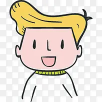 手绘卡通时尚人物头像素材-空若网 手绘卡通时尚人物头像素材-空若网