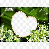 花朵爱心大头贴背景-空若网 花朵爱心大头贴背景-空若网