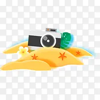 卡通立体拍照旅游风景插画-空若网 卡通立体拍照旅游风景插画-空若网