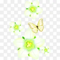 绚丽时尚手绘蝴蝶花朵-空若网 绚丽时尚手绘蝴蝶花朵-空若网