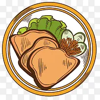 矢量艺术肉类食物-空若网 矢量艺术肉类食物-空若网