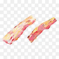 肉水彩插画-空若网 肉水彩插画-空若网