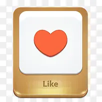 金属材质爱心按钮-空若网 金属材质爱心按钮-空若网