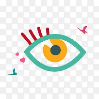 扁平化彩色眼睛印第安人-空若网 扁平化彩色眼睛印第安人-空若网