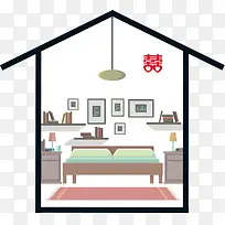 扁平化房子装饰图-空若网 扁平化房子装饰图-空若网