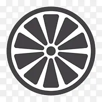 黑色美味的水果柠檬片卡通-空若网 黑色美味的水果柠檬片卡通-空若网